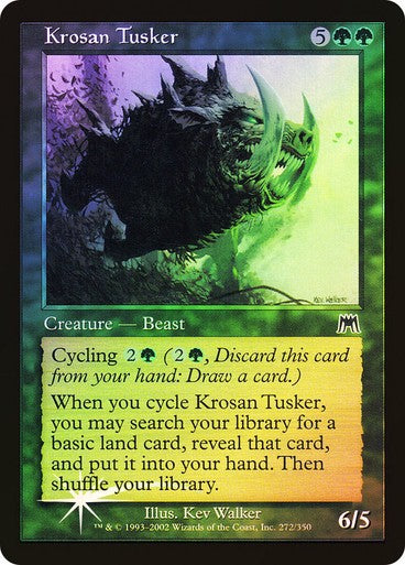 FOIL Krosan Tusker ~ Onslaught [ Excellent ] [ Magic MTG ]