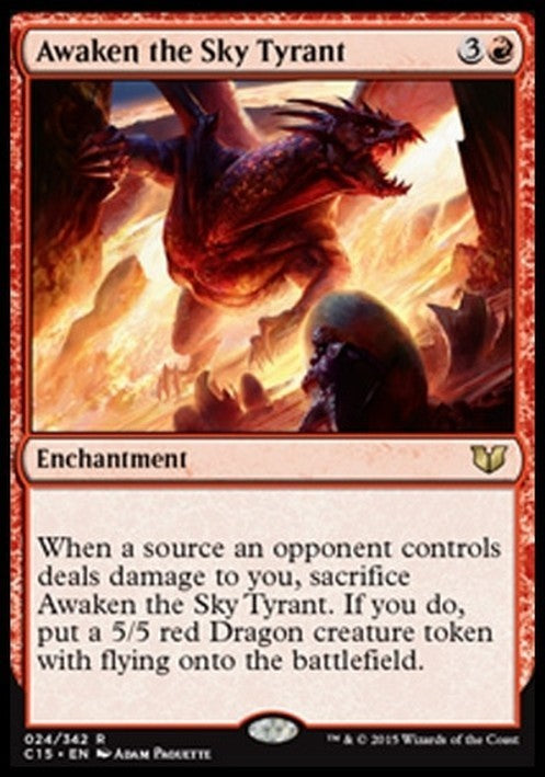 Awaken the Sky Tyrant ~ Commander 2015 [ Excellent ] [ Magic MTG ]