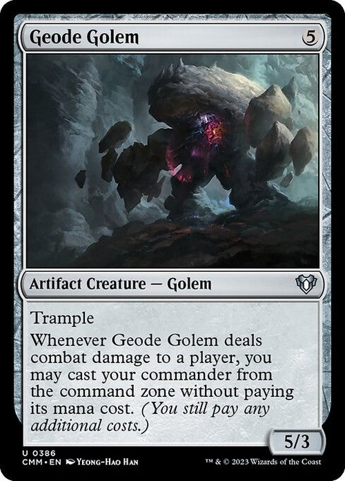 Geode Golem ~ Commander Masters [ NearMint ] [ Magic MTG ]