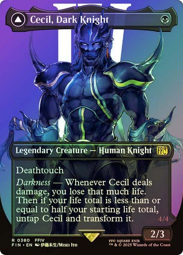 FOIL ALTERNATE Cecil, Dark Knight ~ Final Fantasy [ NearMint ] [ Magic MTG ]
