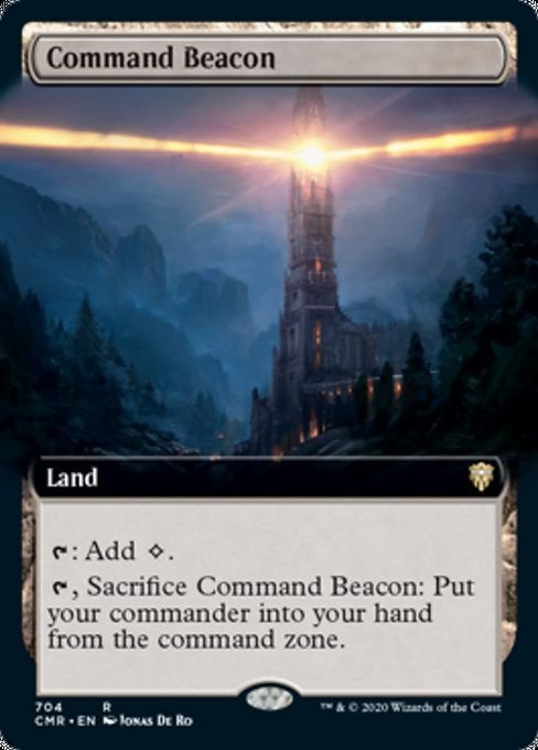 BORDERLESS Command Beacon ~ Commander Legends 1 [ NearMint ] [ Magic MTG ]
