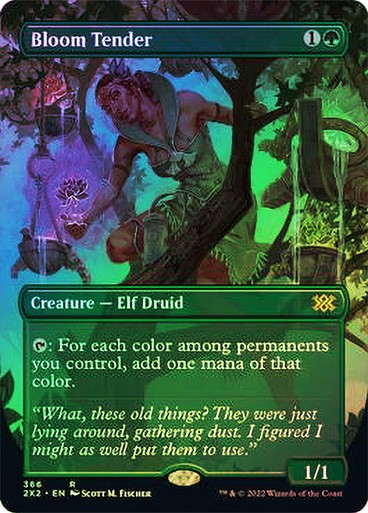 FOIL BORDERLESS Bloom Tender ~ Double Masters 2022 [ NM ] [ Magic MTG ]