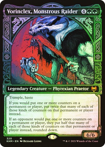 FOIL SHOWCASE Vorinclex, Monstrous Raider ~ Kaldheim [ NearMint ] [ Magic MTG ]