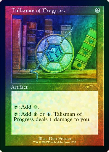 FOIL ETCHED Talisman of Progress #1052 ~ Secret Lair [ NearMint ] [ Magic MTG ]