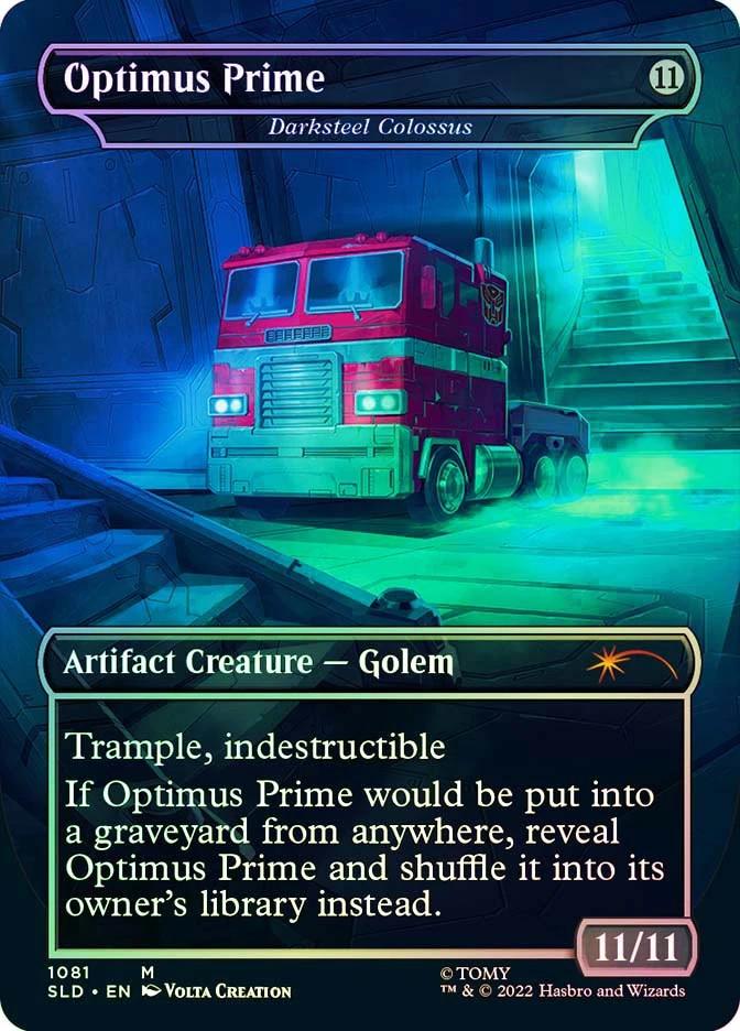 FOIL Optimus Prime ( Darksteel Colossus ) ~ Secret Lair [ NM ] [ Magic MTG ]