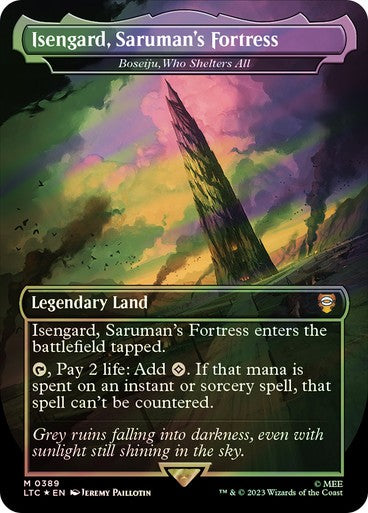 FOIL SURGE Isengard (Boseiju, Who Shelters All) ~ The Lord of the Rings [ NM ]