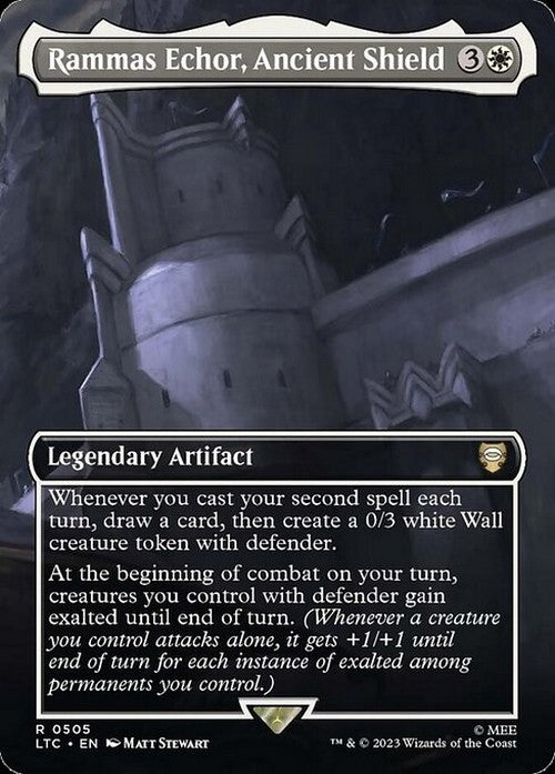 BORDERLESS Rammas Echor, Ancient Shield ~ Commander: The Lord of Rings [ NM ]