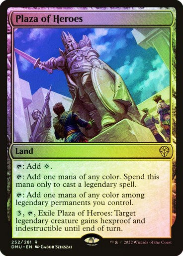 FOIL Plaza of Heroes ~ Dominaria United [ NearMint ] [ Magic MTG ]