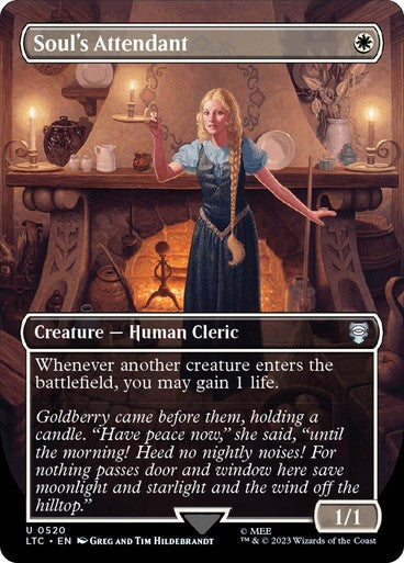 BORDERLESS Soul's Attendant ~ Commander: The Lord of the Rings [ NM ] [ MTG ]
