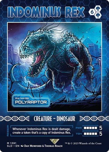 Indominus Rex (Polyraptor) ~ Secret Lair : Jurassic World [ NM ] [ MTG ]