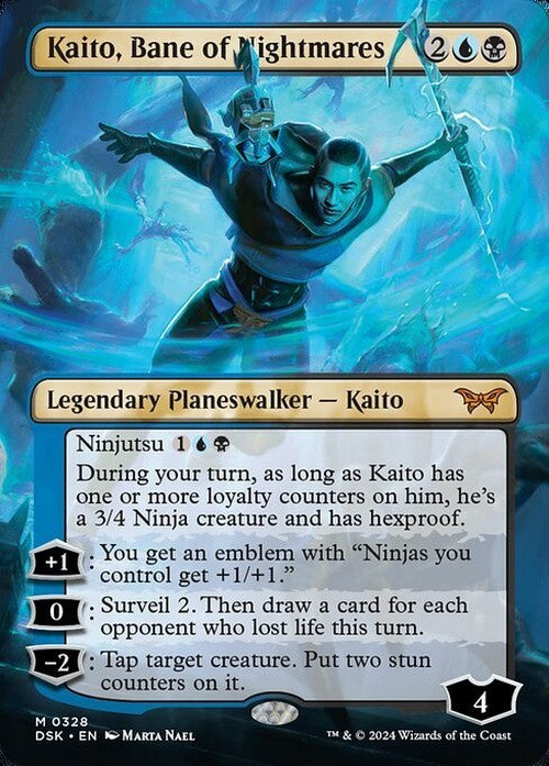 BORDERLESS Kaito, Bane of Nightmares ~ Duskmourn [ NearMint ] [ Magic MTG ]