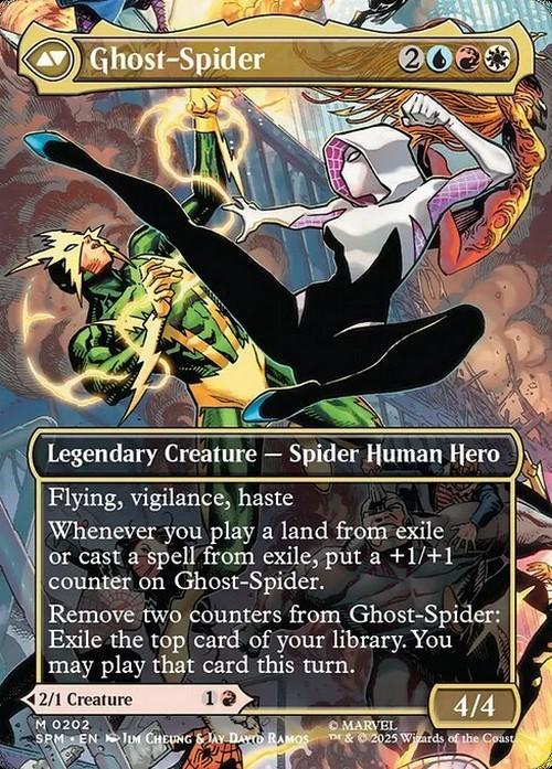 BORDERLESS Gwen Stacy / Ghost-Spider ~ Spider-Man [ NM ] [ Magic MTG ]