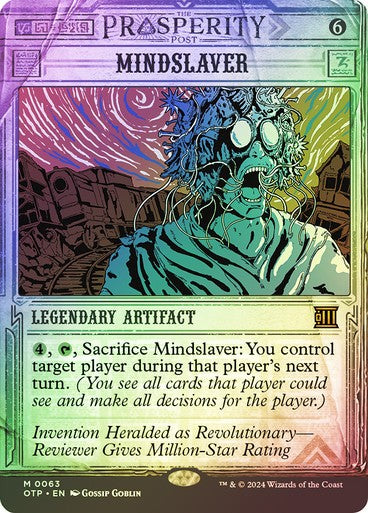 FOIL BREAKING NEWS Mindslaver ~ Outlaws of Thunder Junction [ NM ] [ MTG ]