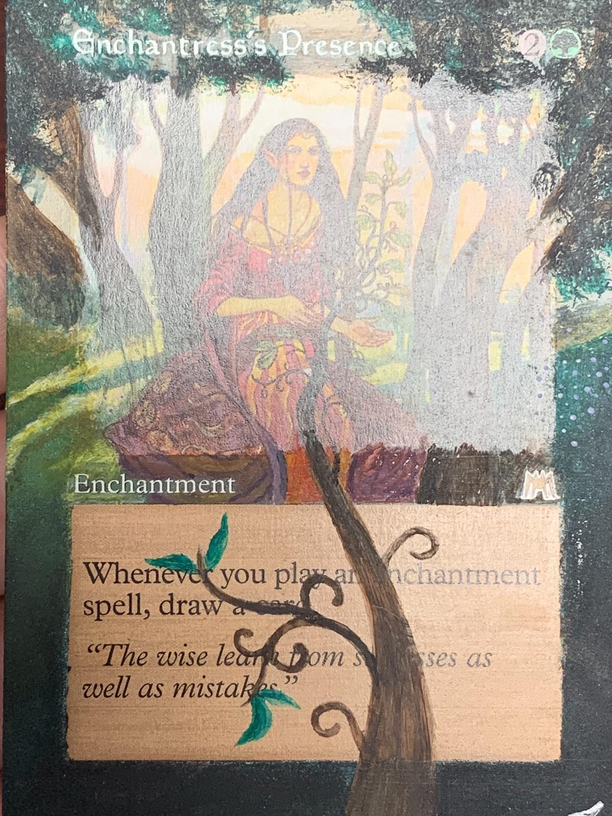 ALTERED ART Enchantress's Presence ~ Onslaught [ Excellent ] [ Magic MTG ]