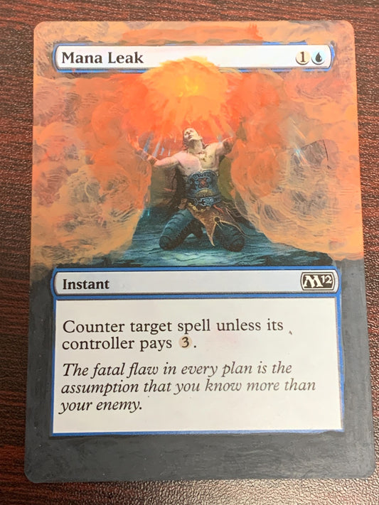 ALTERED ART Mana Leak ~ Magic 2012 [ PLAYED ] [ Magic MTG ]