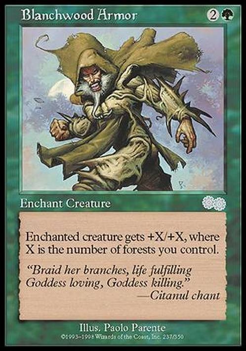 Blanchwood Armor ~ Urza's Saga [ Excellent ] [ Magic MTG ]