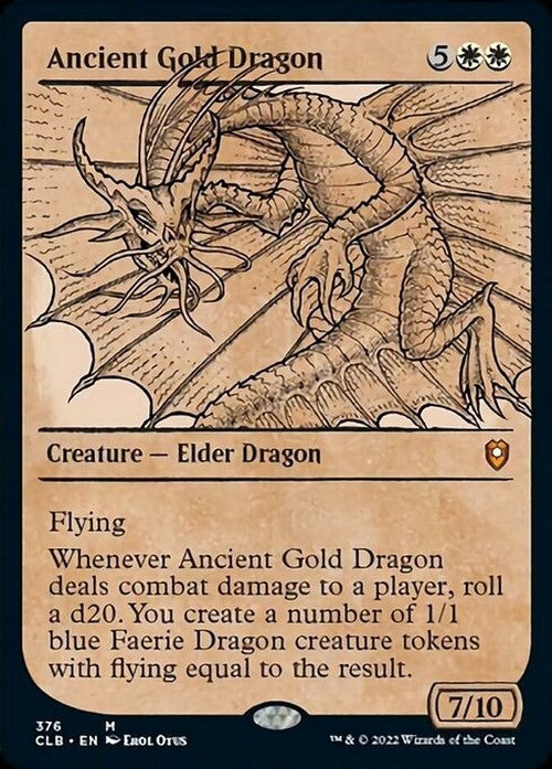 SHOWCASE Ancient Gold Dragon ~ Commander Legends 2 [ NM ] [ Magic MTG ]