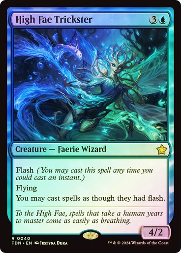 FOIL High Fae Trickster ~ Foundations [ Excellent ] [ Magic MTG ]