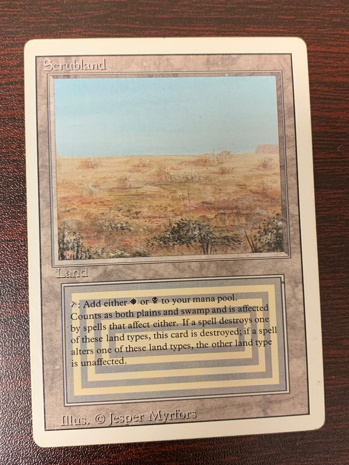 Scrubland ~ Revised [ MODERATELY PLAYED ] [ Magic the Gathering MTG ]