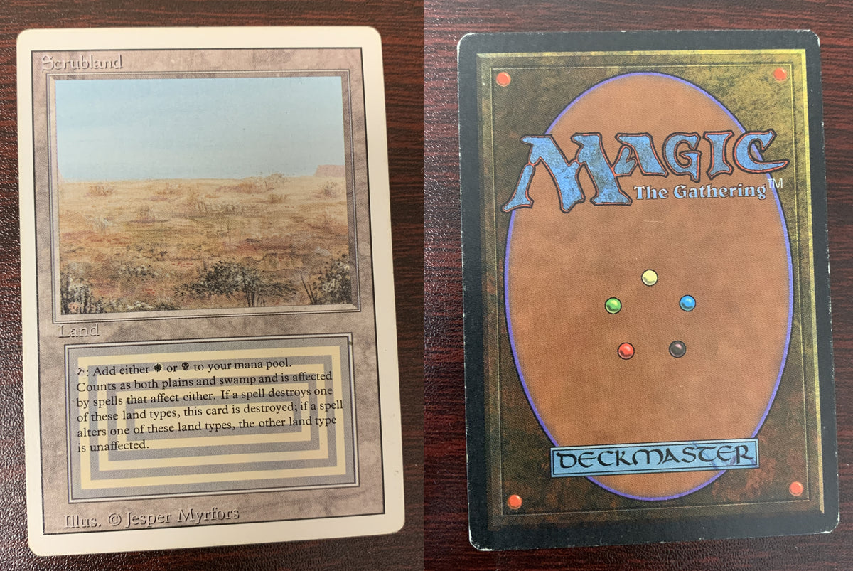 Scrubland ~ Revised [ MODERATELY PLAYED ] [ Magic the Gathering MTG ]