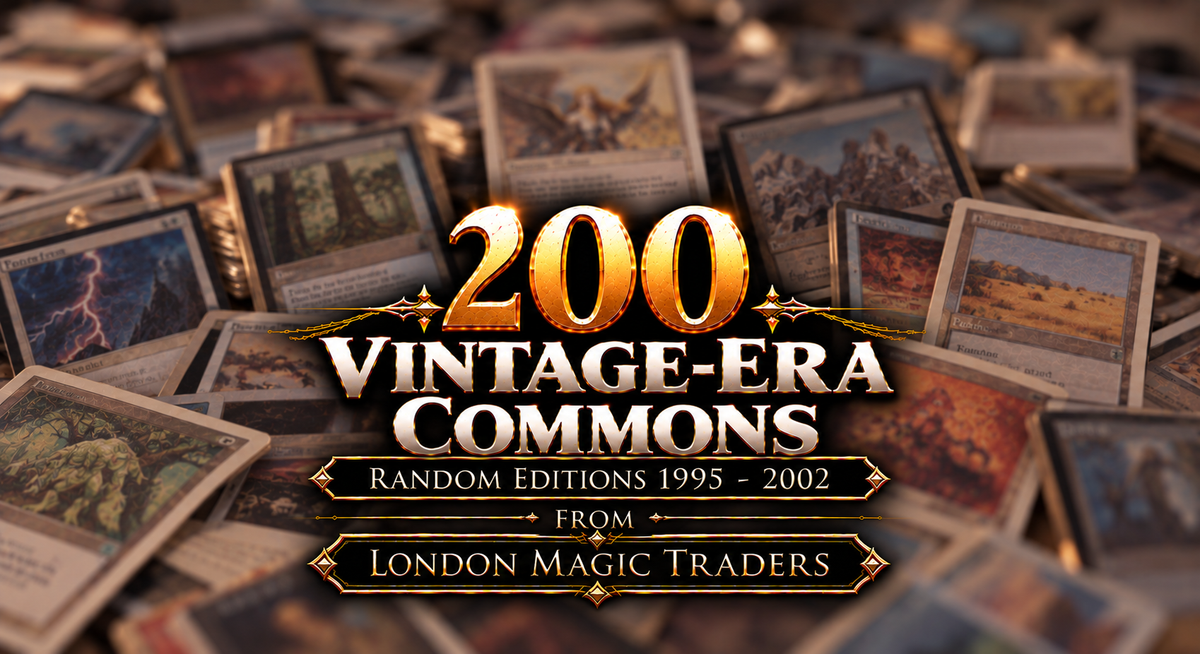 200 x Vintage-Era Commons (Random Editions 1995-2002) [ EX/PL ] [ Magic MTG ]