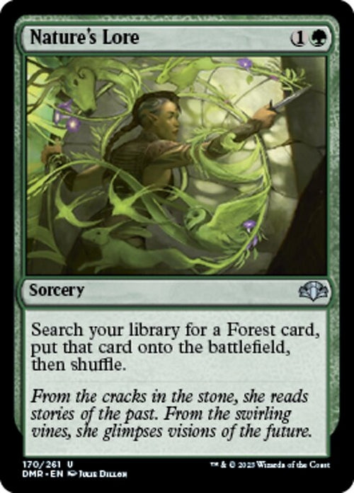 Nature's Lore ~ Dominaria Remastered [ HEAVILY PLAYED ] [ Magic MTG ]