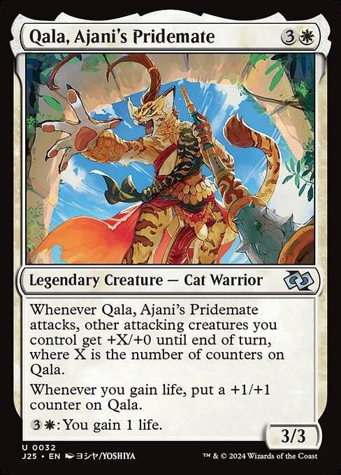 Qala, Ajani's Pridemate ~ Jumpstart 2025 [ NM ] [ Magic MTG ]