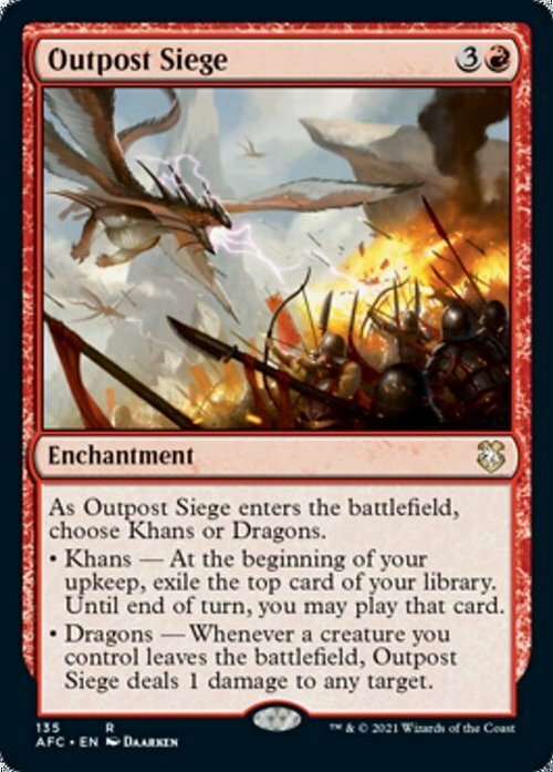 Outpost Siege ~ Commander: Adventures in the Forgotten Realms [ NM ]