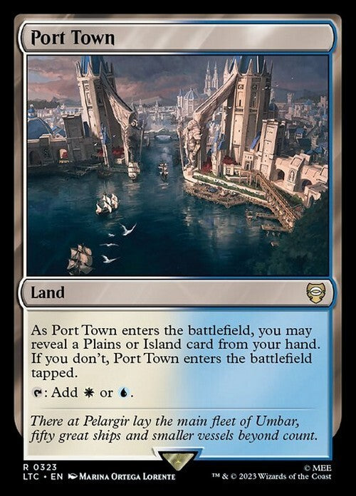 Port Town ~ Commander: Lord of the Rings [ NM ] [ Magic MTG ]