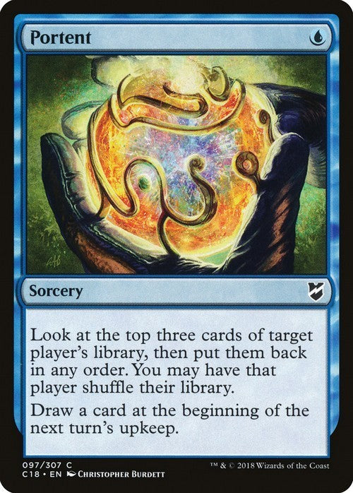 Portent ~ Commander 2018 [ EX ] [ Magic MTG ]