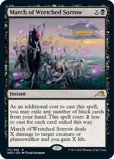 March of Wretched Sorrow ~ Kamigawa: Neon Dynasty [ NM ] [ Magic MTG ]