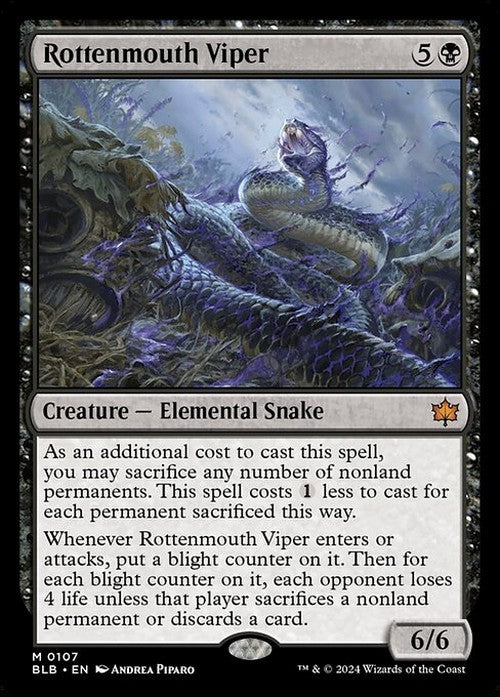 Rottenmouth Viper ~ Bloomburrow [ NM ] [ Magic MTG ]