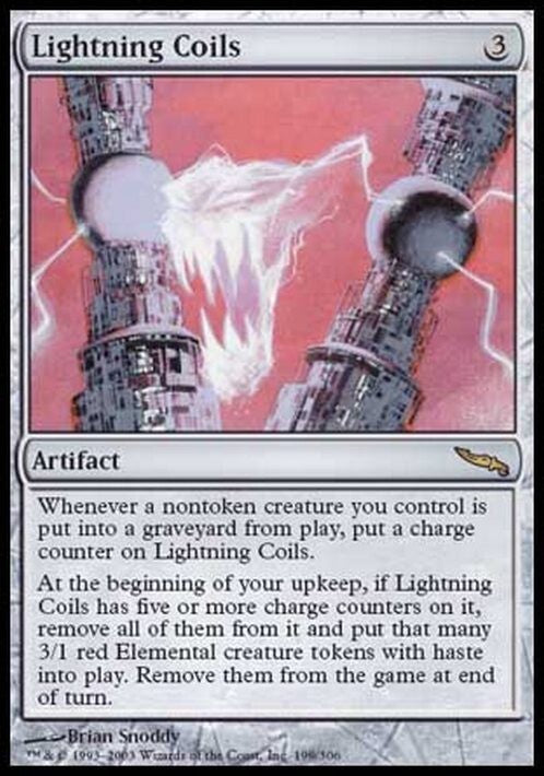 Lightning Coils ~ Mirrodin [ EX ] [ Magic MTG ]