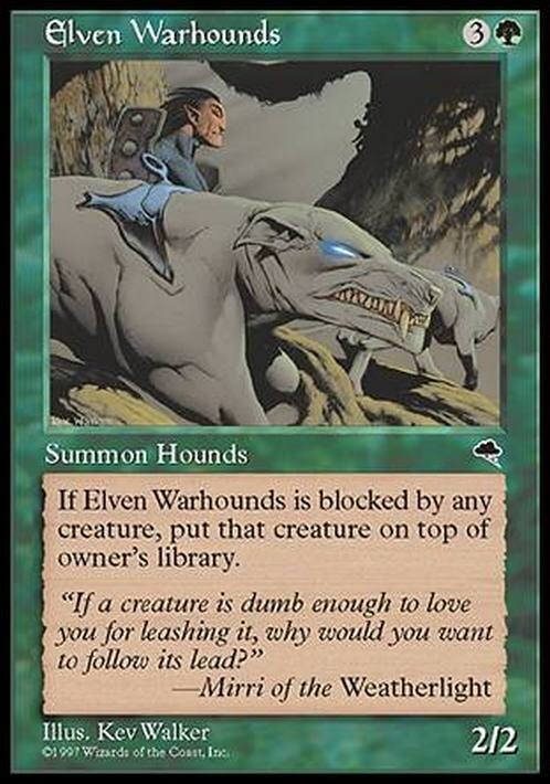 Elven Warhounds ~ Tempest [ EX ] [ Magic MTG ]