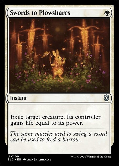 Swords to Plowshares ~ Commander: Bloomburrow [ NM ] [ Magic MTG ]