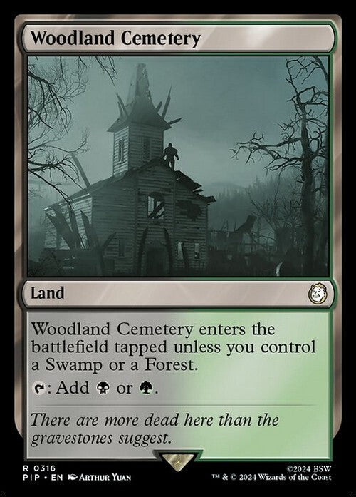 Woodland Cemetery ~ Commander: Fallout [ NM ] [ Magic MTG ]