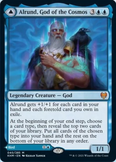 Alrund, God of the Cosmos / Hakka ~ Kaldheim [ NM ] [ Magic MTG ]