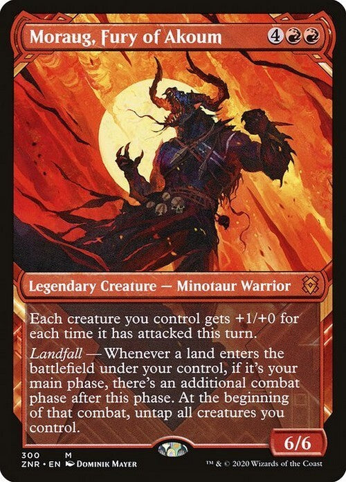 SHOWCASE Moraug, Fury of Akoum ~ Zendikar Rising [ NM ] [ Magic MTG ]