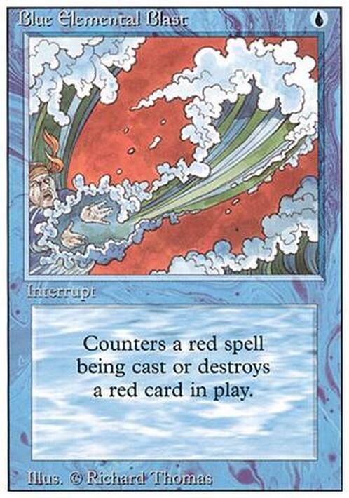 Blue Elemental Blast ~ Revised [ EX ] [ Magic MTG ]