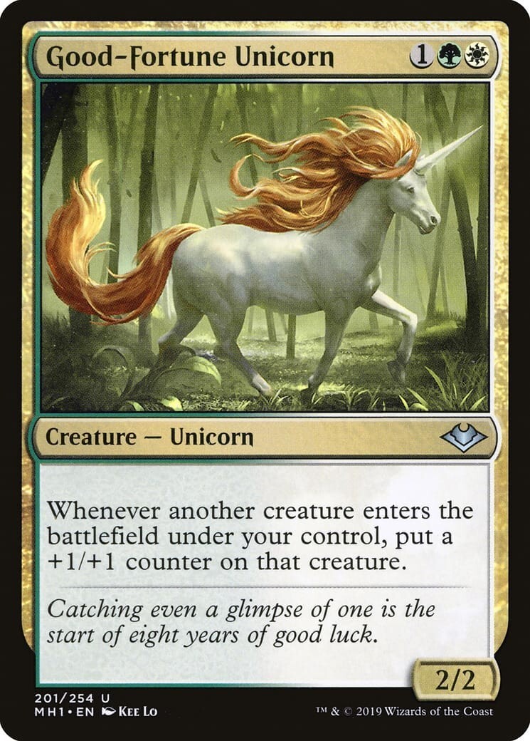 Good-Fortune Unicorn ~ Modern Horizons 1 [ EX ] [ Magic MTG ]