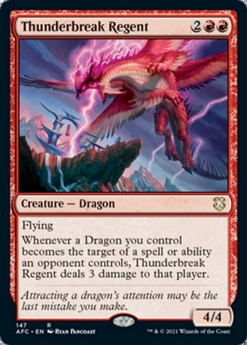 Thunderbreak Regent ~ Commander: Adventures in the Forgotten Realms [ NM ]