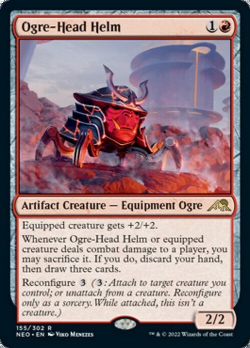 Ogre-Head Helm ~ Kamigawa: Neon Dynasty [ NM ] [ Magic MTG ]