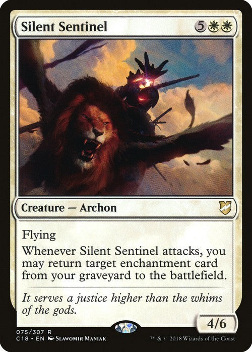 Silent Sentinel ~ Commander 2018 [ EX ] [ Magic MTG ]