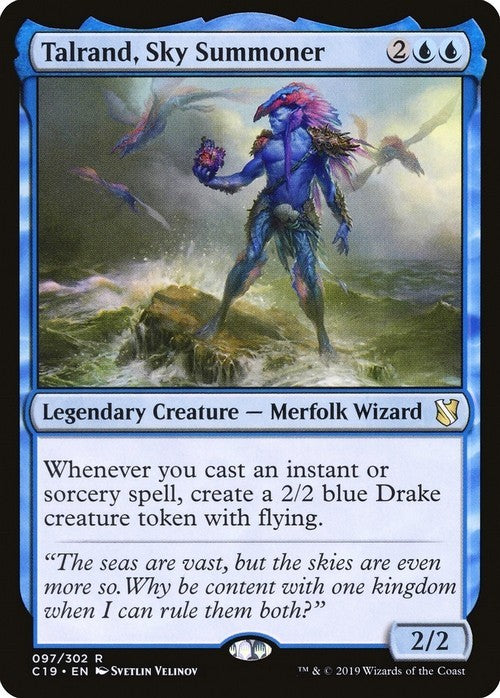 Talrand, Sky Summoner ~ Commander 2019 [ EX ] [ Magic MTG ]