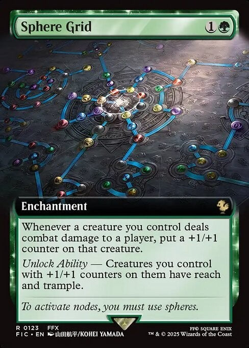 BORDERLESS Sphere Grid ~ Commander: Final Fantasy [ NM ] [ Magic MTG ]