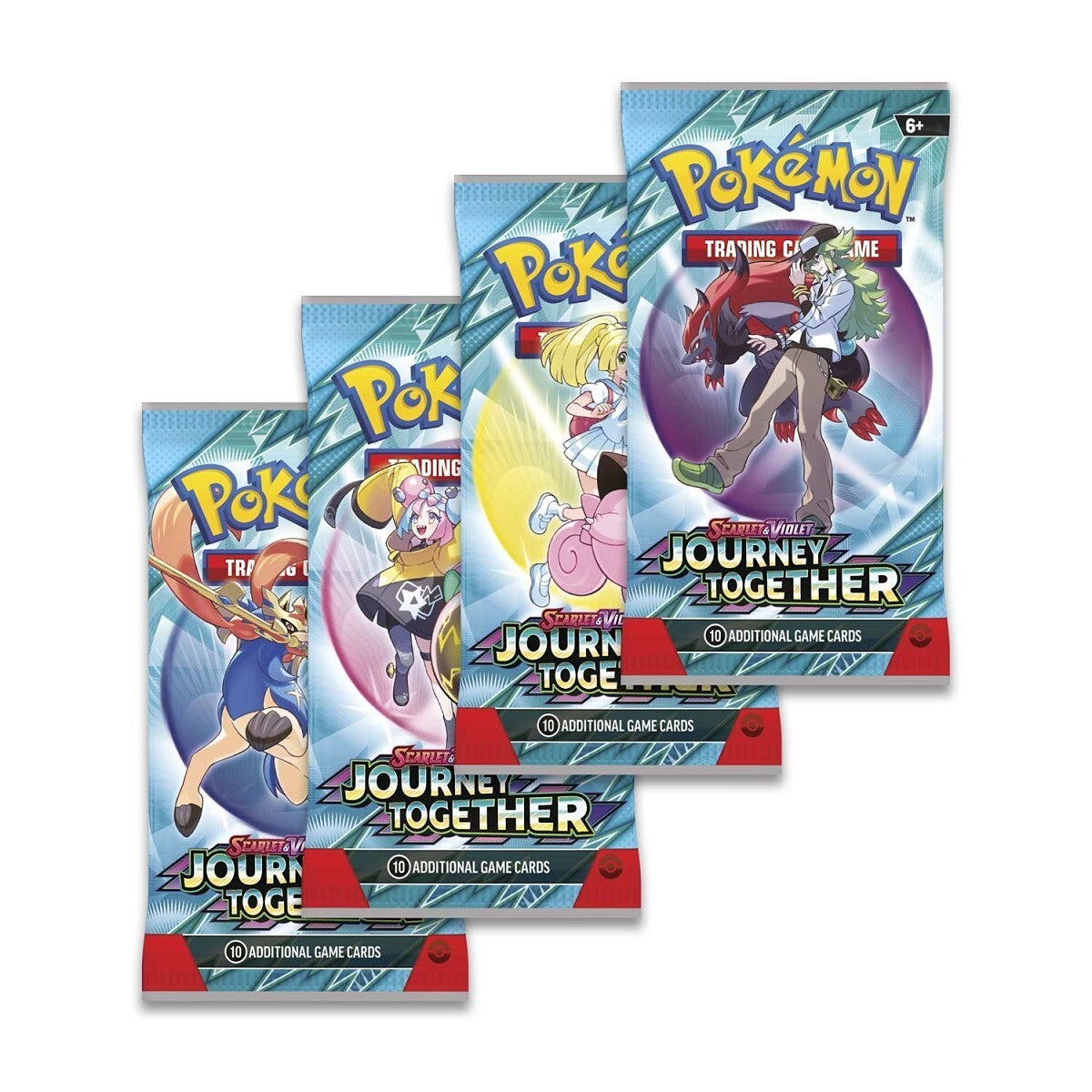 4 x Booster Pack [ Journey Together ] [ Pokemon TCG SEALED ]