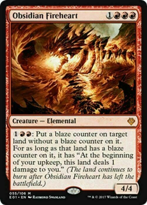 Obsidian Fireheart ~ Archenemy: Nicol Bolas [ NM ] [ Magic MTG ]