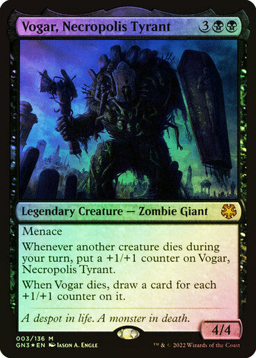 FOIL Vogar, Necropolis Tyrant ~ Game Night: Free For All [ NM ] [ Magic MTG ]