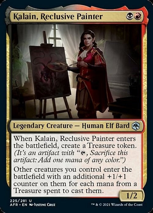 Kalain, Reclusive Painter ~ Adventures in the Forgotten Realms [ NM ] [ MTG ]