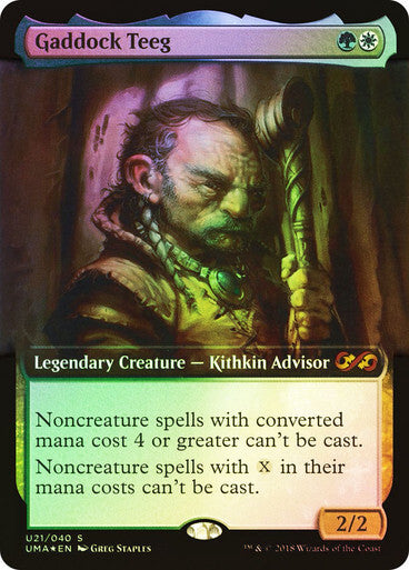 FOIL BORDERLESS Gaddock Teeg ~ Ultimate Masters [ NM ] [ Magic MTG ]
